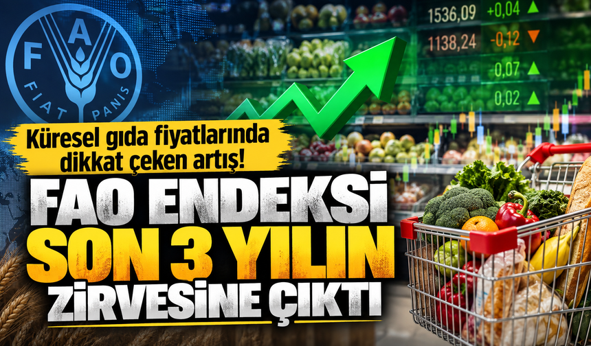 Küresel gıda fiyatlarında dikkat çeken artış! FAO endeksi son 3 yılın zirvesine çıktı