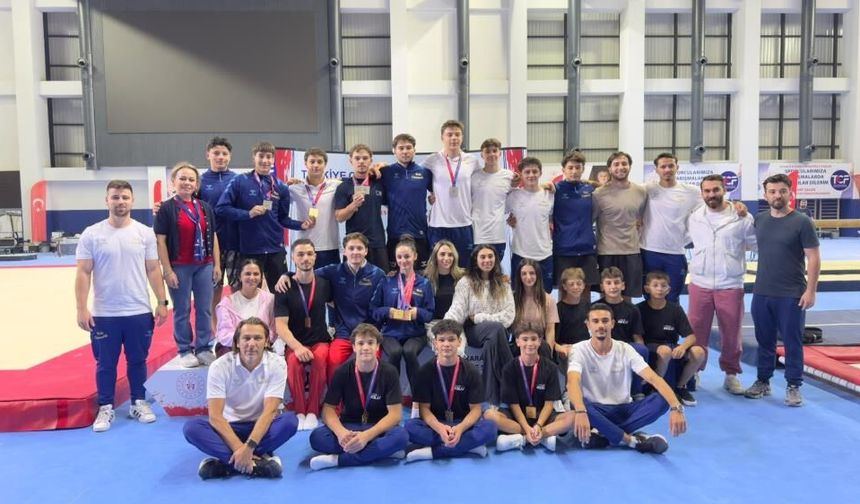 Bolulu cimnastikçiler Ankara’dan 15 madalyayla döndü
