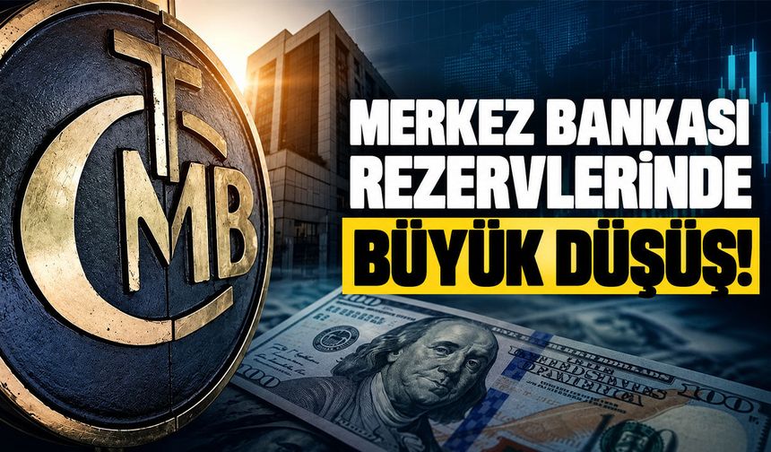 Merkez Bankası rezervlerinde düşüş dördüncü haftaya taşındı: Kayıp 13,9 milyar dolar