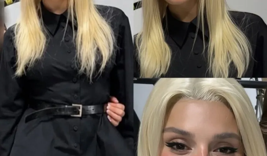Yıllardır siyahtı! Hande Erçel bir anda sarışın oldu