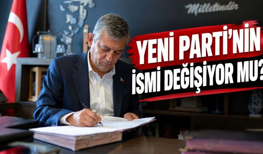 Yeni Parti'nin ismi değişiyor mu? Gözler Yargıtay kararında