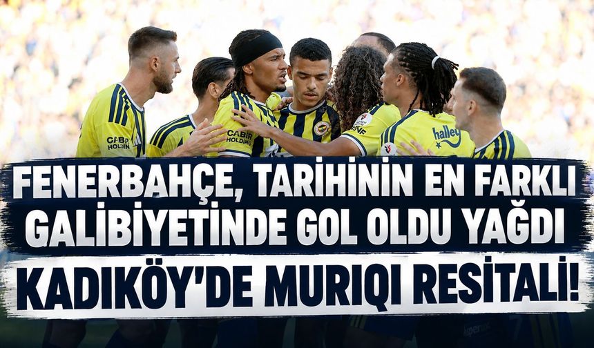 Fenerbahçe - Eyüpspor: 8-0 MAÇ SONUCU. Fenerbahçe'de tarihinin en farklı galibiyeti
