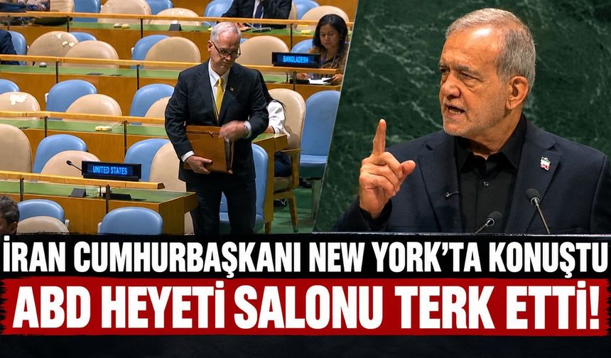 İran Cumhurbaşkanı New York’ta konuştu, ABD heyeti salonu terk etti