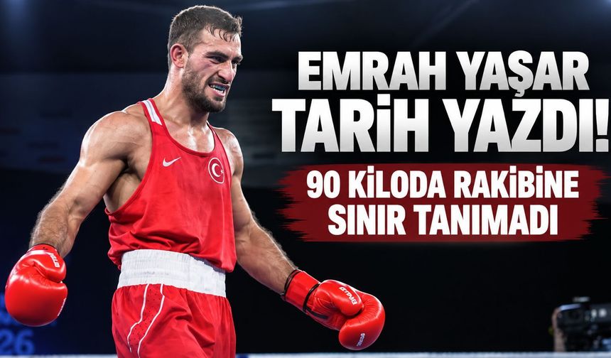 Emrah Yaşar tarih yazdı! İlk altın madalya
