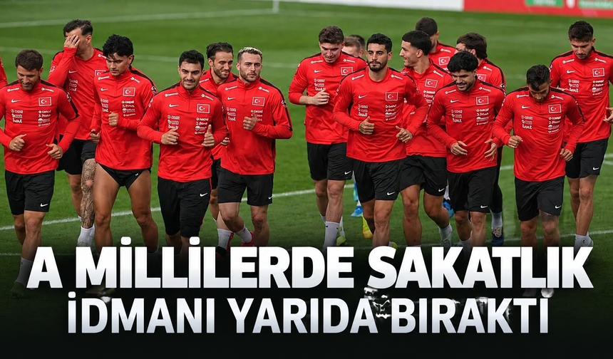 A Milli Takım'da sakatlık: Antrenmanı yarıda bıraktı