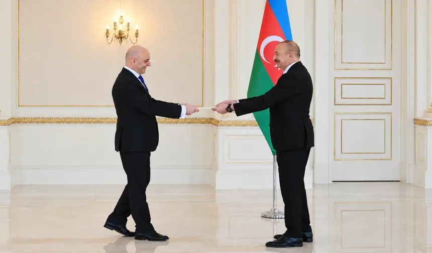 Aliyev, Gürcistan’ın yeni büyükelçisi Zakarashvili’yi kabul etti