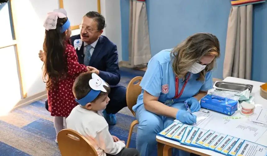 Altındağ’da minikler için sağlık seferberliği! Kreşlerde diş taraması başladı
