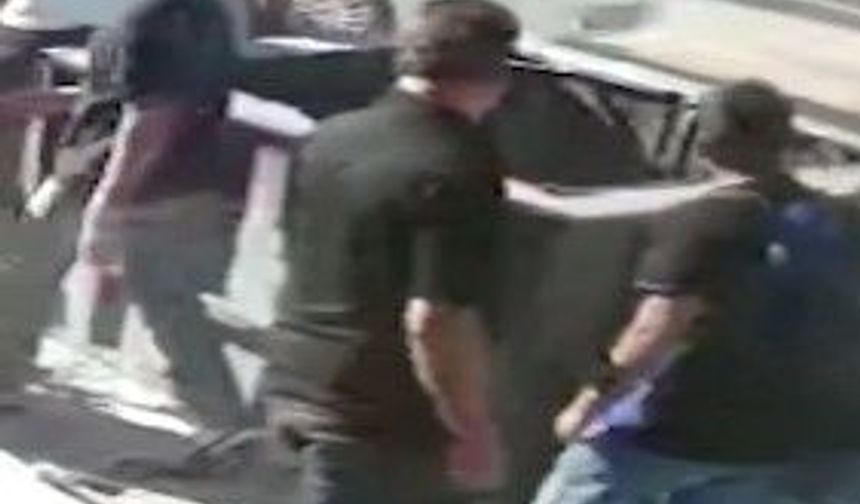 Bisikletlinin önünü otomobille kesip darbettiler