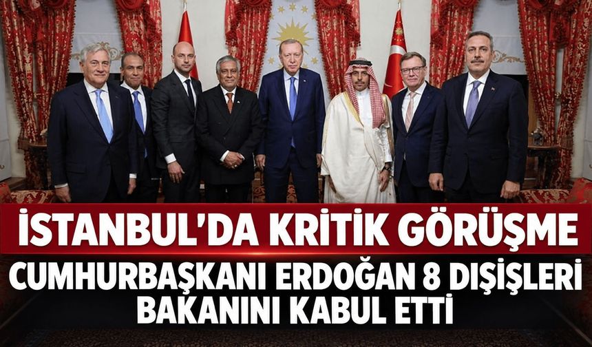 Cumhurbaşkanı Erdoğan 8 dışişleri bakanını kabul etti
