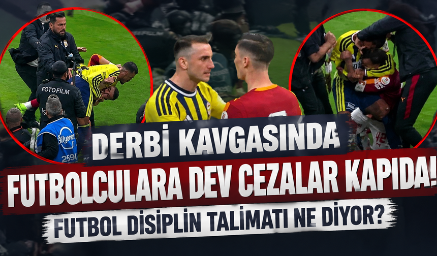 Derbi kavgasında ceza kapıda! Futbolcular 10 maça kadar men ceza alabilir