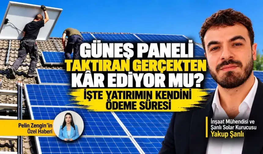Güneş paneli taktıran gerçekten kâr ediyor mu? İşte yatırımın kendini ödeme süresi