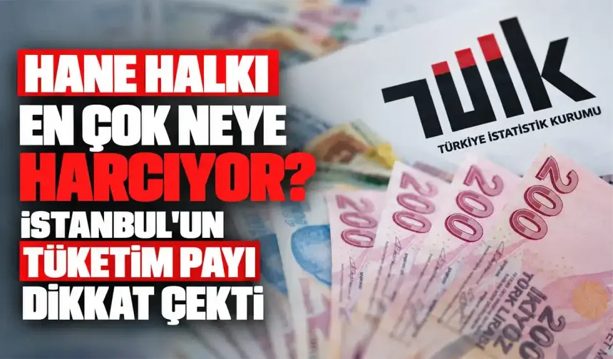 Hane halkı en çok neye harcıyor? İstanbul’un tüketim payı dikkat çekti