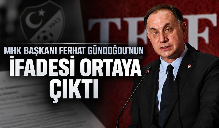 MHK Başkanı Ferhat Gündoğdu’nun emniyet ifadesi ortaya çıktı