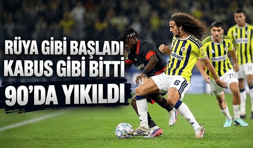 Fenerbahçe: 2 - Slavia Prag: 2 - | MAÇ SONUCU, ÖZETİ ve GOLLERİ