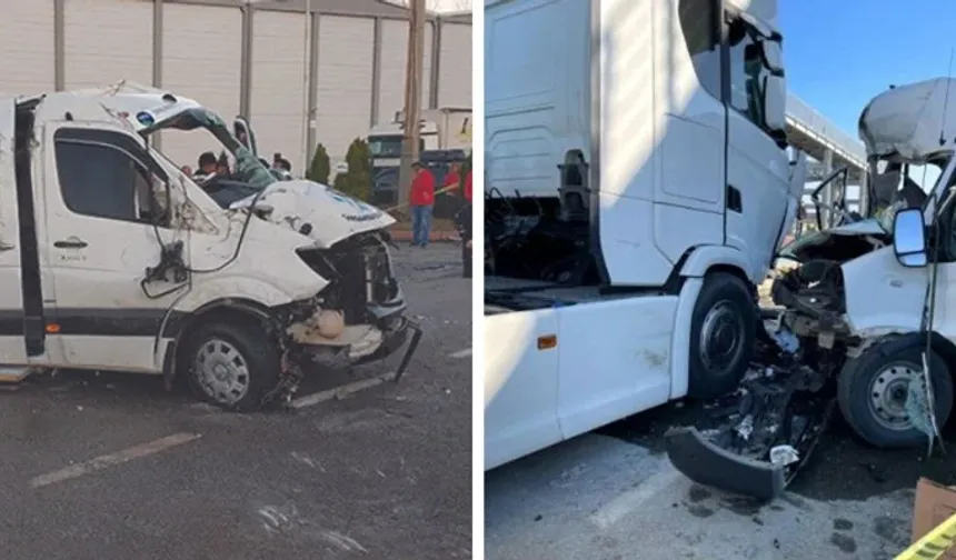 Öğrencileri taşıyan servis virajı alamadı: 6 kişi hastanede