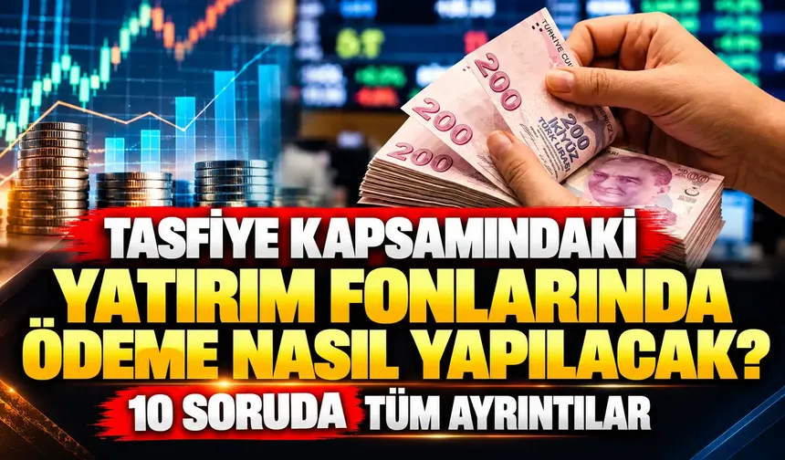 Tasfiye kapsamındaki yatırım fonlarında ödeme nasıl yapılacak? 10 soruda tüm ayrıntılar