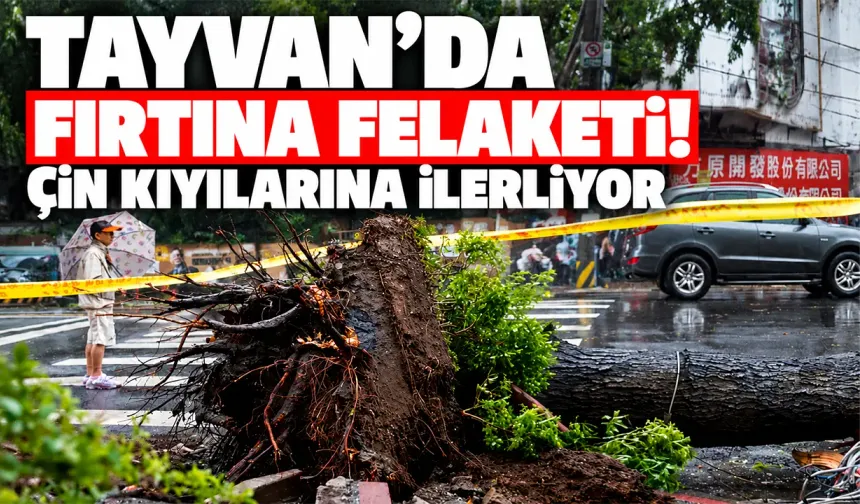 Tayvan'da fırtına felaketi! Çin kıyılarına ilerliyor