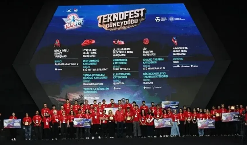TEKNOFEST Güneydoğu’da ödül heyecanı: Birincilere ödüllerini Cumhurbaşkanı Erdoğan verdi