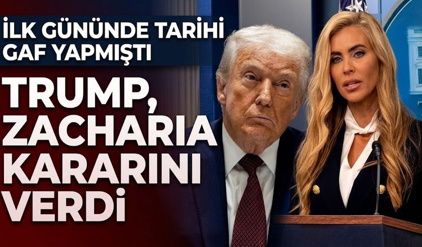 Yeni Beyaz Saray Sözcüsü Zacharia sadece 5 gün görevde kalabildi