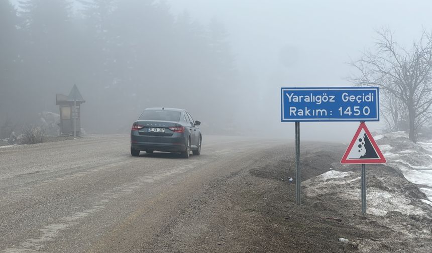 Yaralıgöz Geçidi sise teslim oldu