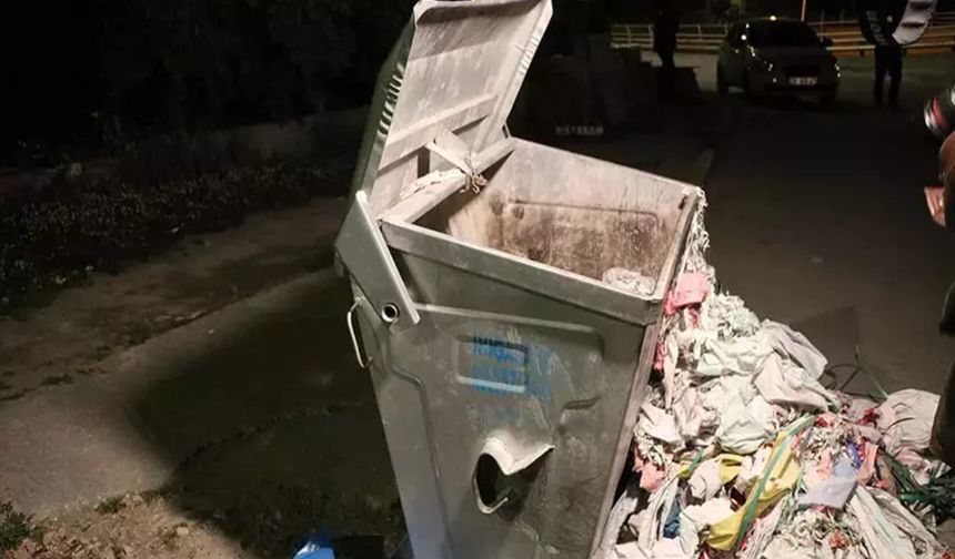 Vicdansızlığın böylesi: Yeni doğmuş bebek, poşet içerisinde çöp konteynerine atılmış halde bulundu