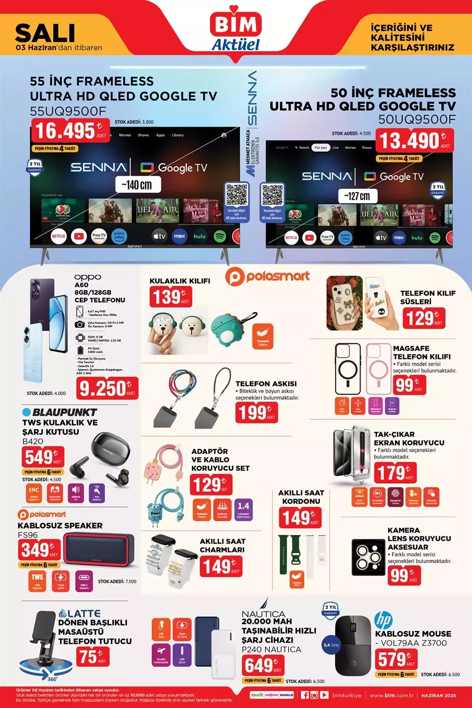 3 Haziran Salı BİM Aktüel Ürünler Kataloğu1