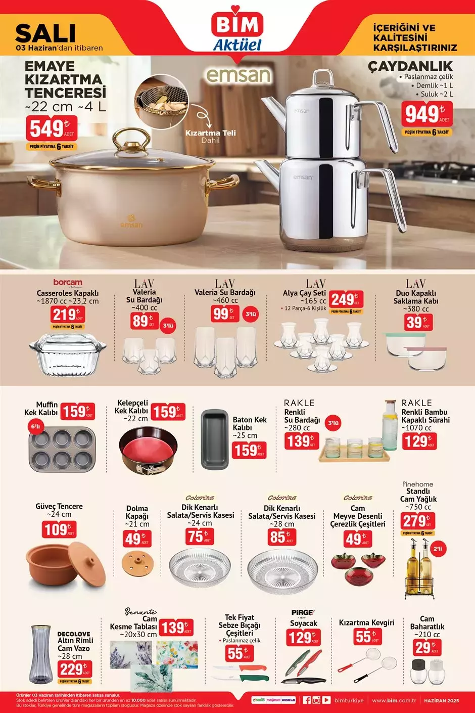 3 Haziran Salı BİM Aktüel Ürünler Kataloğu1