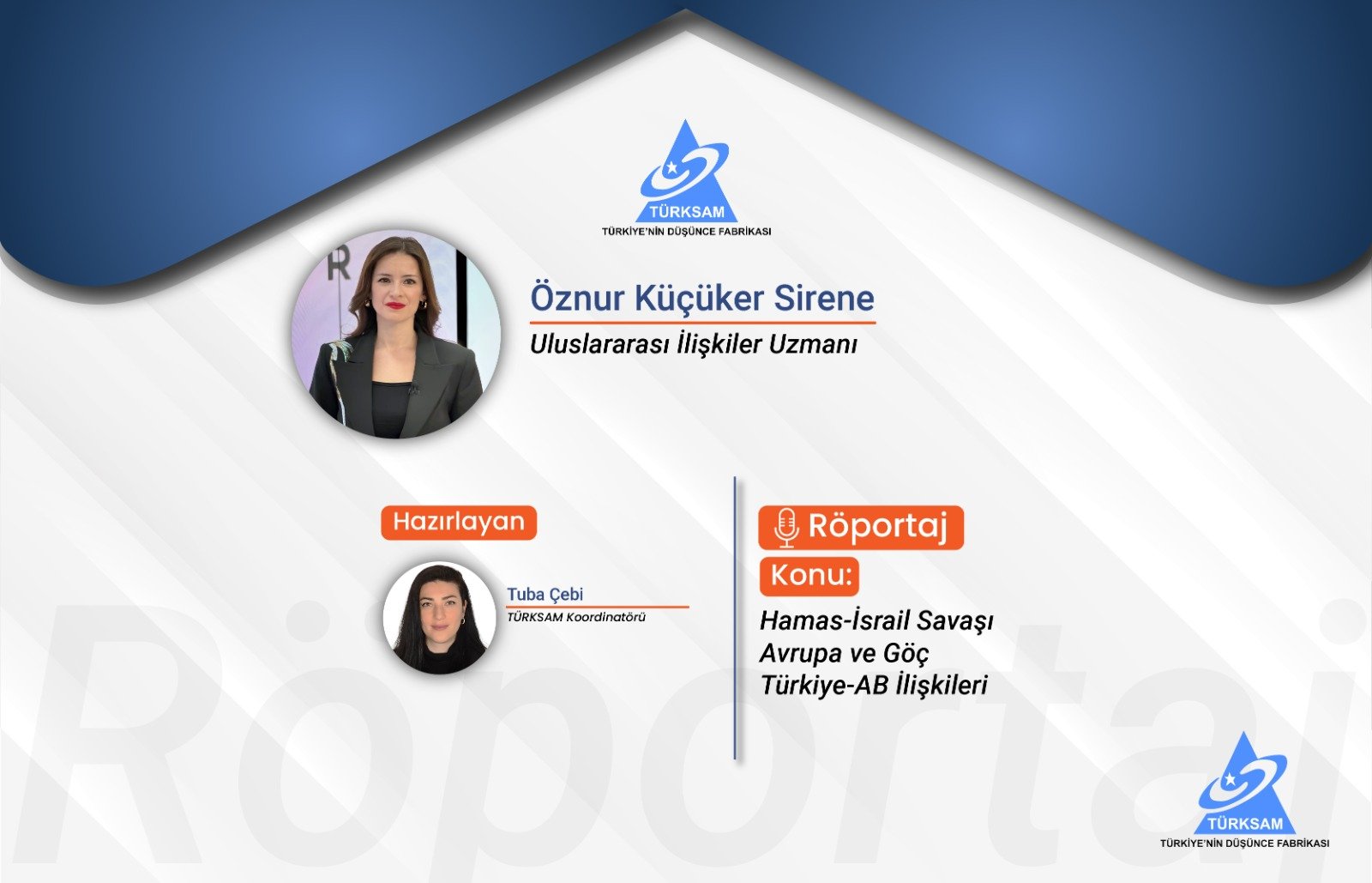 Uluslararası İlişkiler Uzmanı Sn. Öznur Küçüker Sirene ile Hamas-İsrail Savaşı, Avrupa ve Göç, Türkiye-AB İlişkileri Üzerine Röportaj