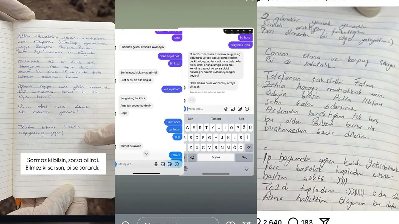 kendini agaca asan sena düzgün mektubu