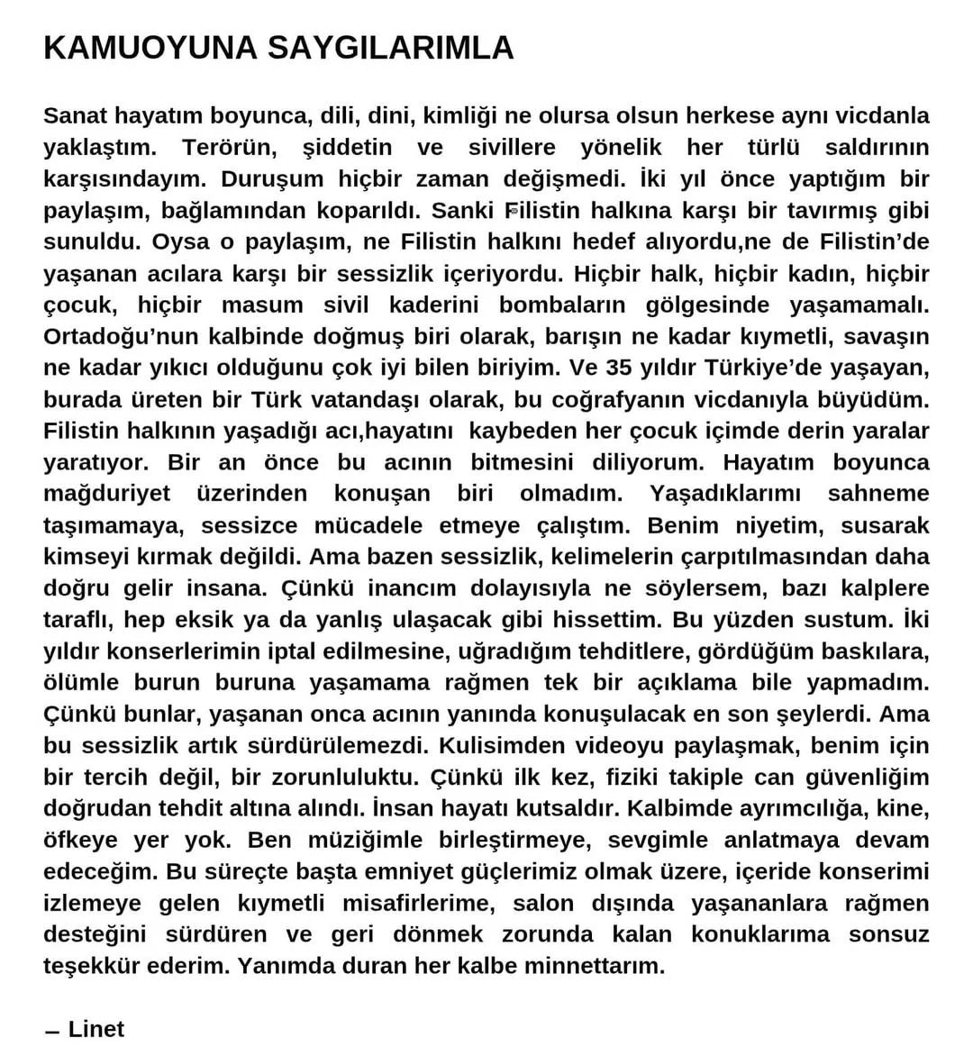 Kamuoyuna Saygilarimlasanat Hayatim Boyunca Dili Dini Kimligi Ne Olursa Olsun Herkese Ayni Vicdanla Q2V756N Opki5 Bks4 Qid Q1W