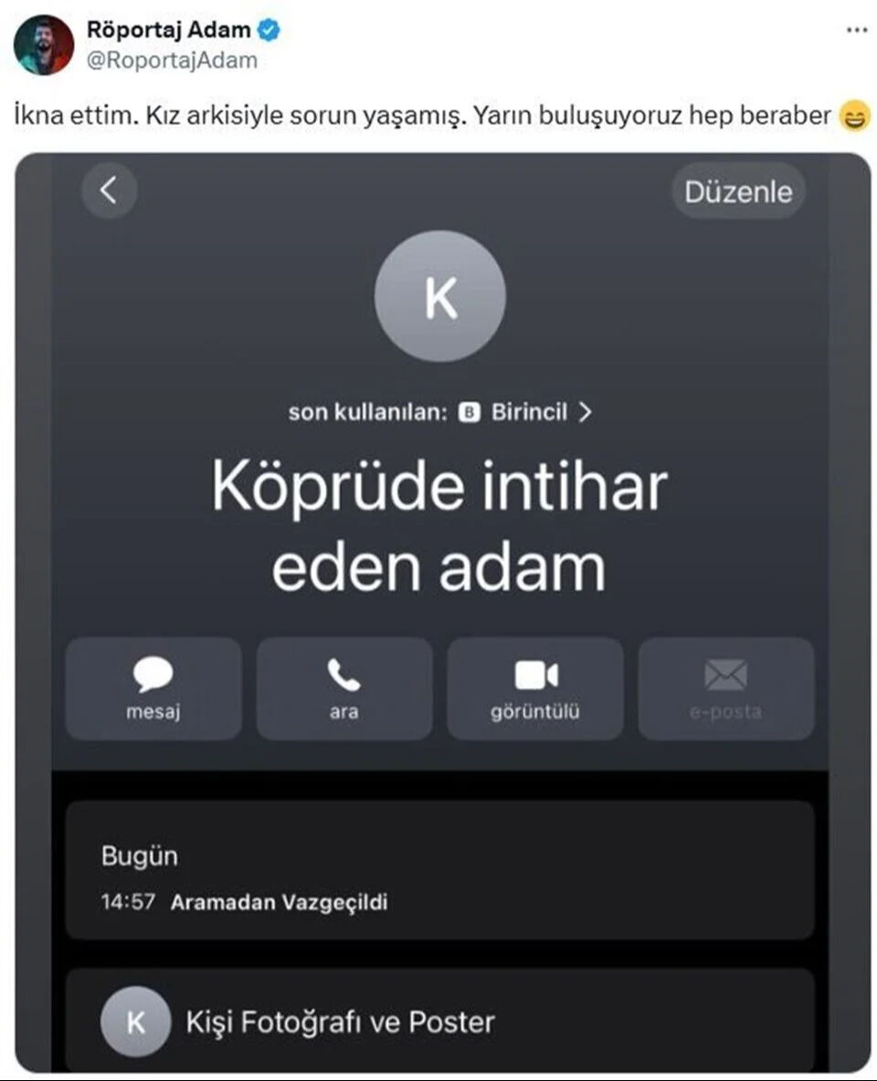 Yurekleri Agizlara Getiren Olay Koprude Intihara Kalkisan Genci Roportaj Adam Ikna Etti 1746184249926 3