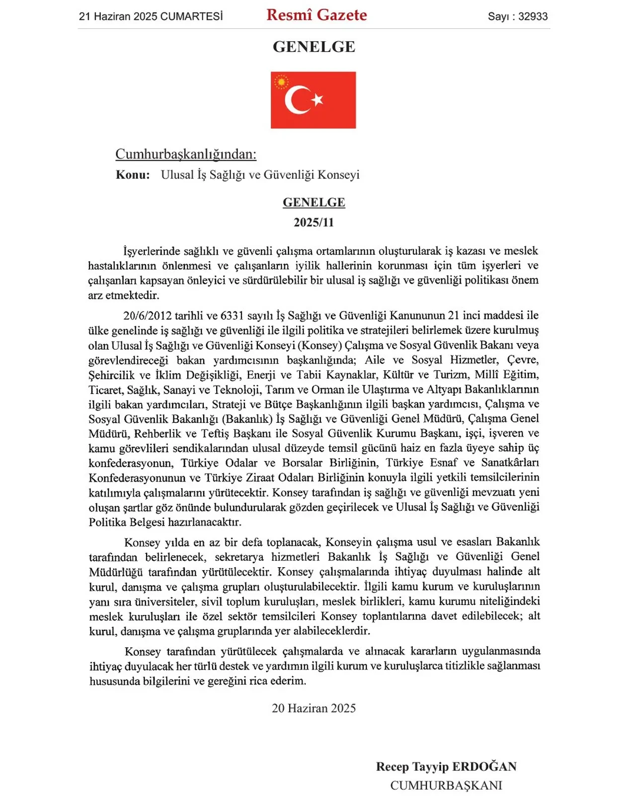 Bakan Isikhan Duyurdu Ulusal Is Sagligi Ve Guvenligi Konseyi Toplaniyor Yol Haritasi 3228677 202506211234 1