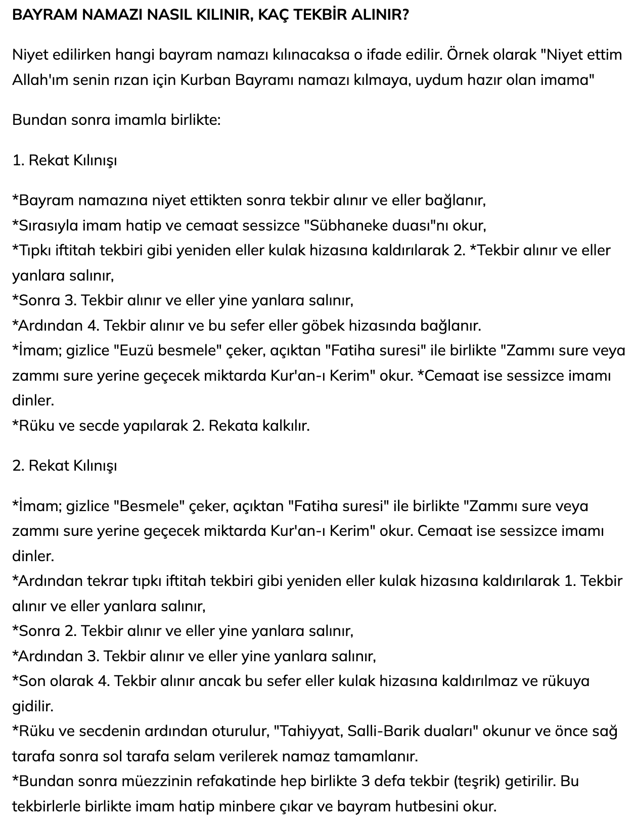 bayram-namazı
