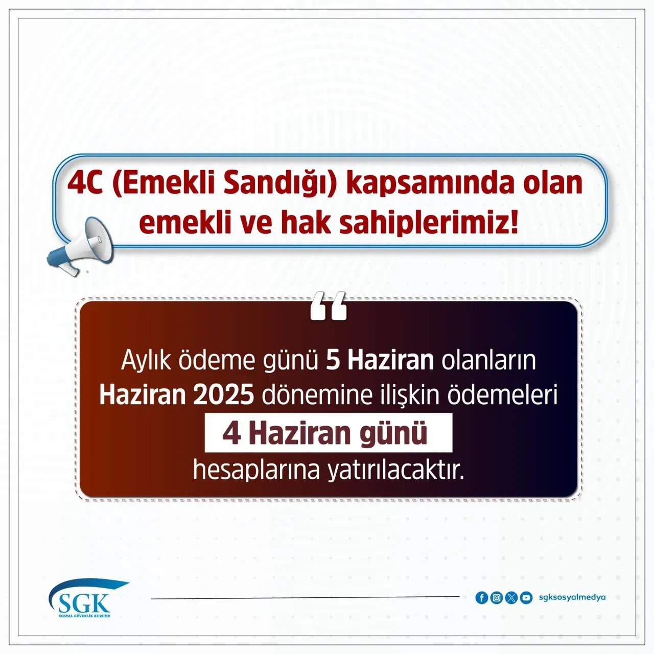 Emekli Maaşı Ödemesi