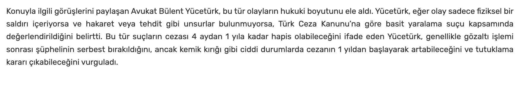 Hukuki Değerlendirme