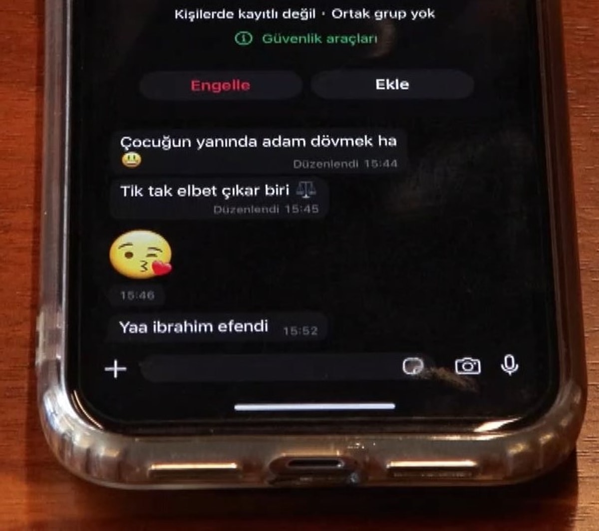 İbrahim Aktan Gelen Tehdit Mesajlarını-1