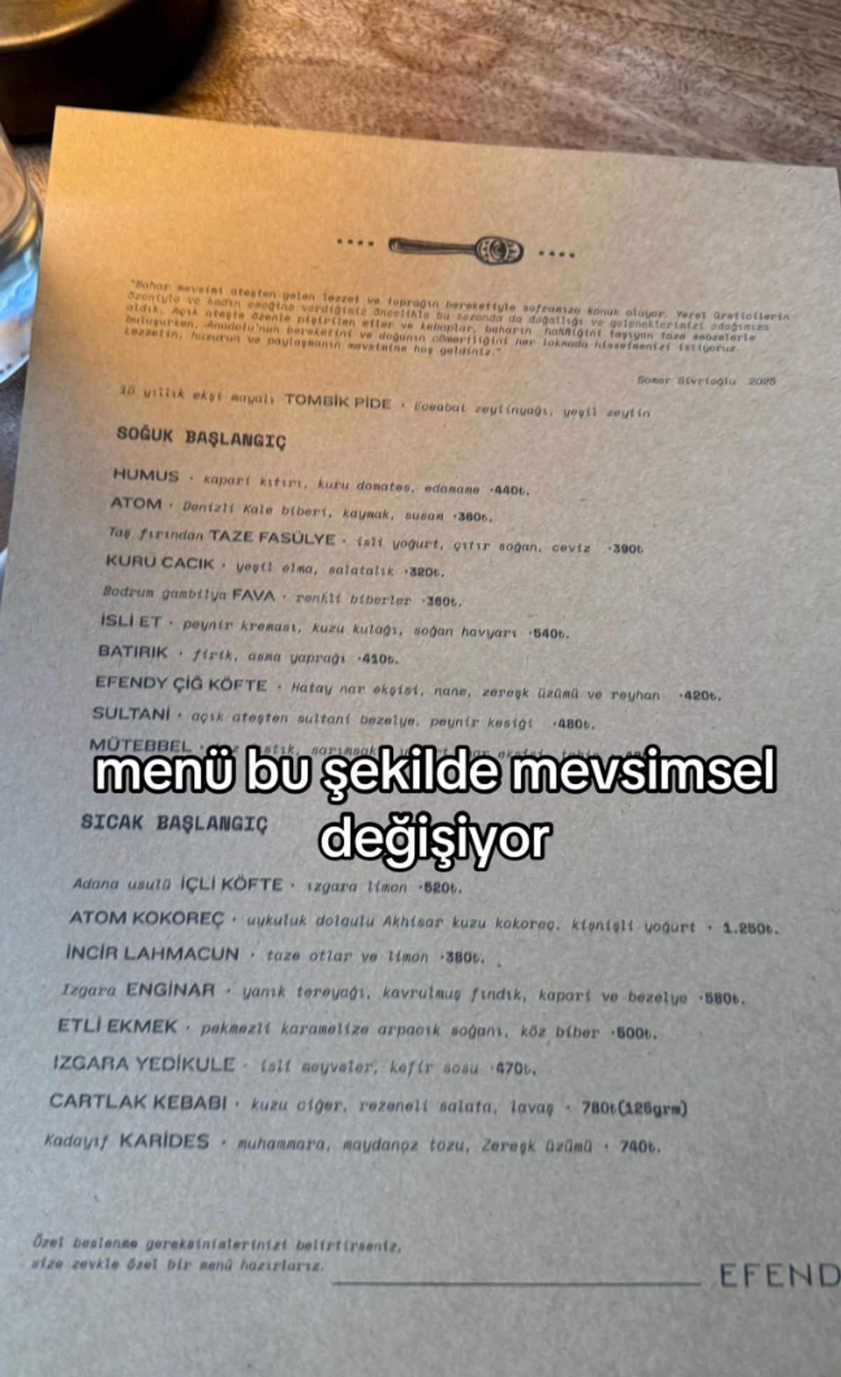 Somer Şef'in Restoran Fiyatları-1