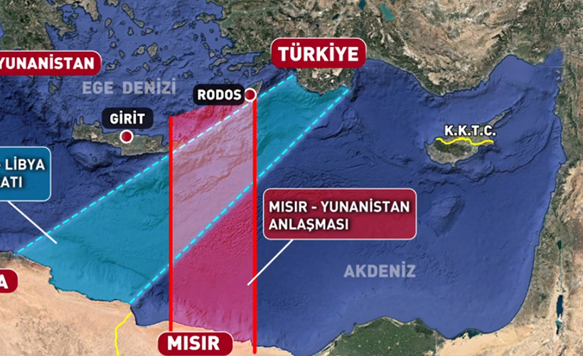 mavi vatan mısır yunanistan türkiye Libya deniz yetki alanları