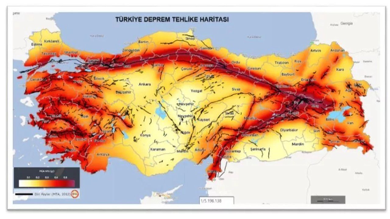 Deprem Risk Haritasi Iste En Riskli Bolgeler 3767