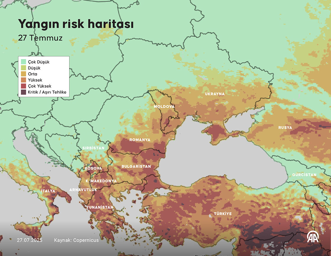 Dogu Avrupa Yangın Risk Haritası-1