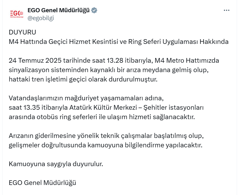 Ego Arıza Açıklama