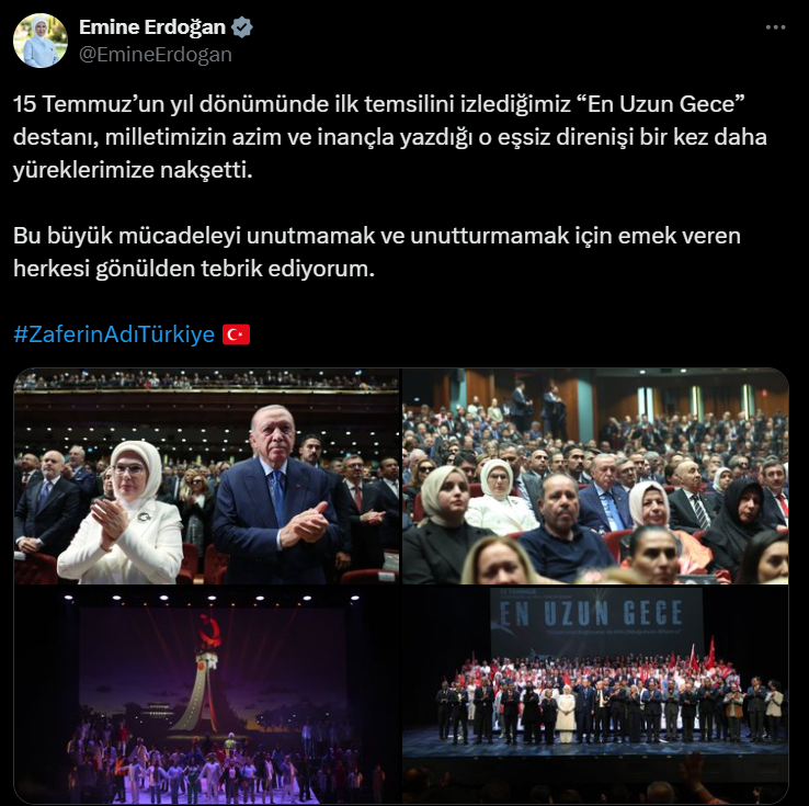 Emine Erdoğan Tweet