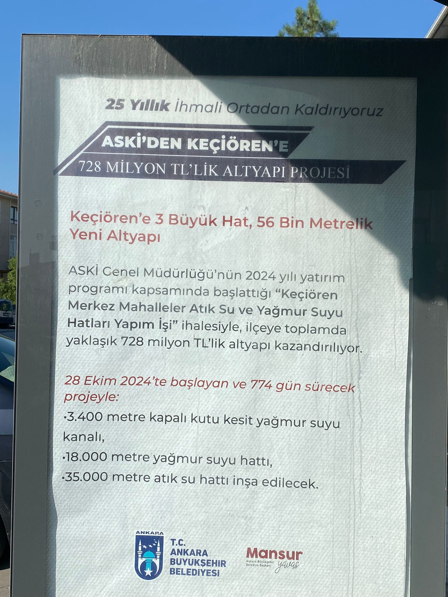 Keçiören Altyapı Yatırım