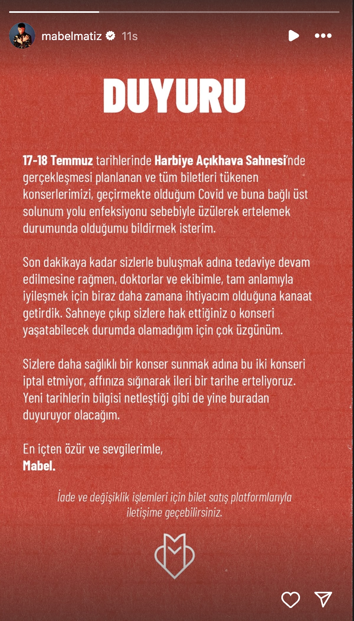 Mabel Açıklama