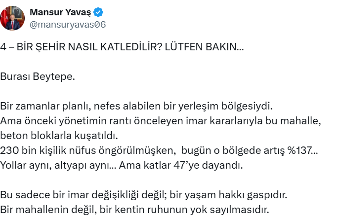 Mansur Yavaş Beytepe