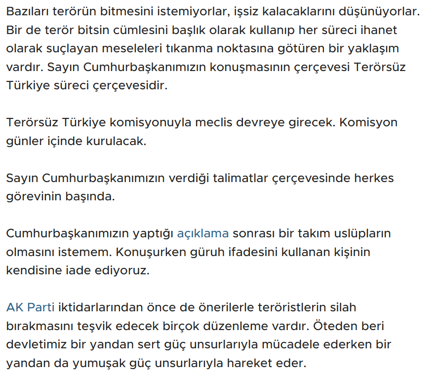 Ömer Çelik Açıklama 2