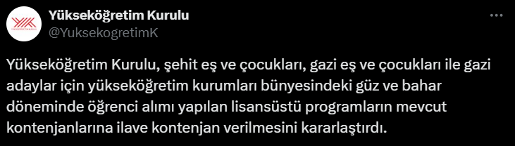 Yök Açıklama