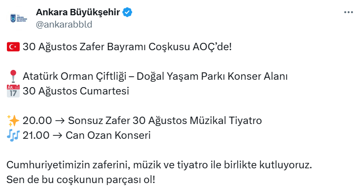 Ankara Büyükşehir Belediyesi Konser