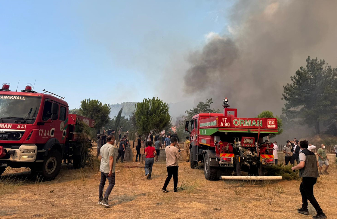 Çanakkale Yangınında Son Durum Müdahale Devam Ediyor2