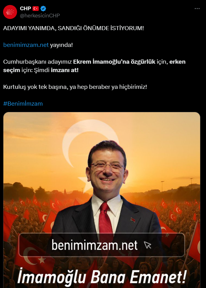 Ekrem Imamoğlu Chp Imza